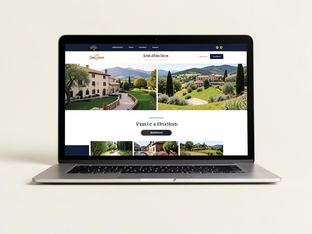 Anteprima del sito dimostrativo B&B Le Corti